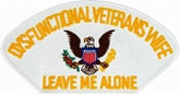 Dysfunctional Veterans Wife White Patch