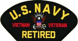U.S. Navy Vietnam Veteran Retired Patch
