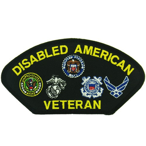 Disabled American Veteran Patch with Branch of Service Logos