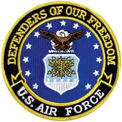 Defenders of our Freedom U.S. Air Force Back Patch - 5 Inch