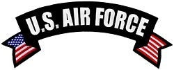 US Air Force Rocker Back Patch