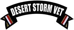 Desert Storm Veteran Rocker Back Patch