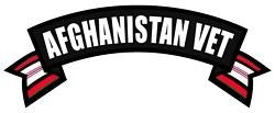 Afghanistan Veteran Rocker Back Patch