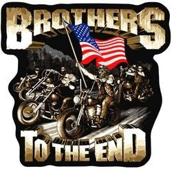 Brothers to the End Back Patch - 11 Inch