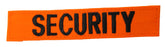 Fluorescent Orange Name Tape with Hook Fastener - Fabric Material