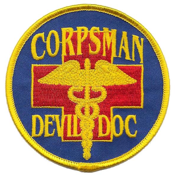 Corpsman Devil Doc USMC Patch