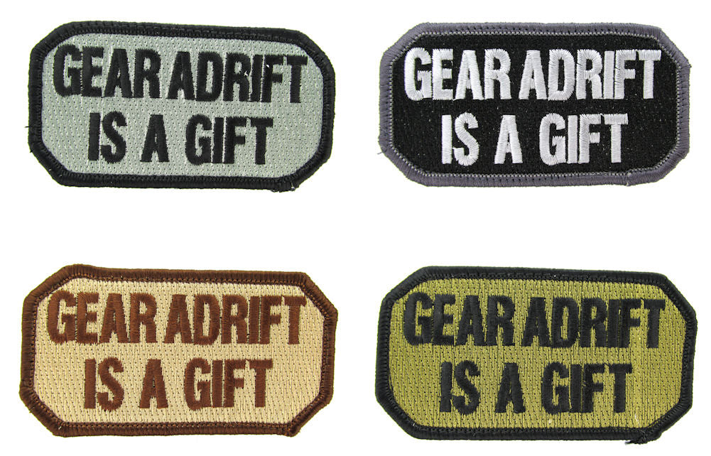 CLEARANCE - GEAR ADRIFT IS A GIFT Morale Patch