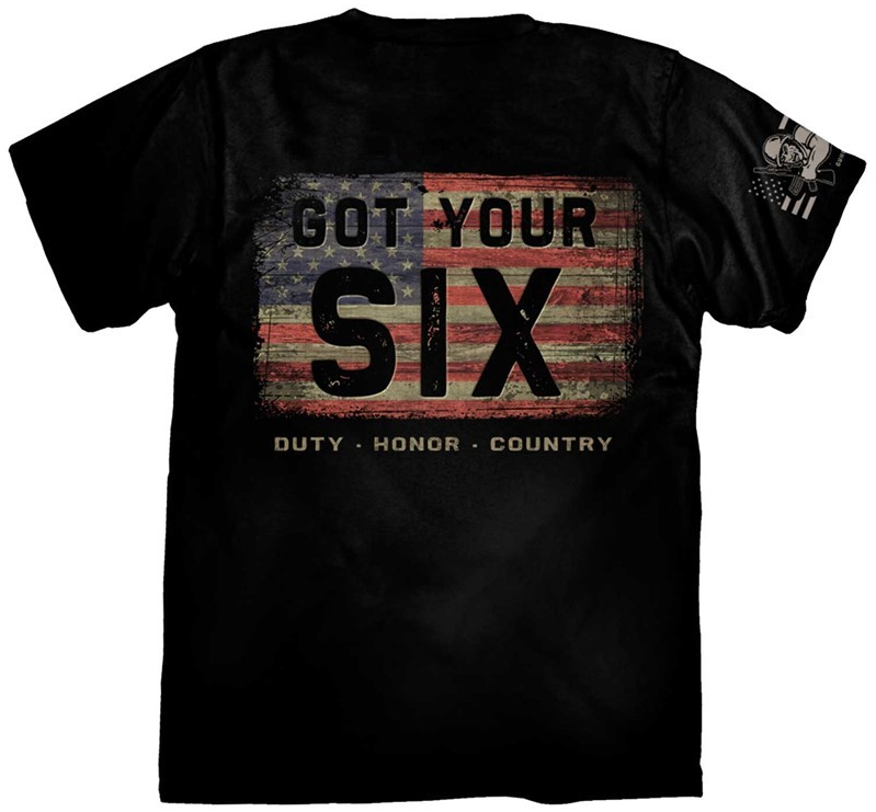 "Got Your Six" Adult T-Shirt - Black