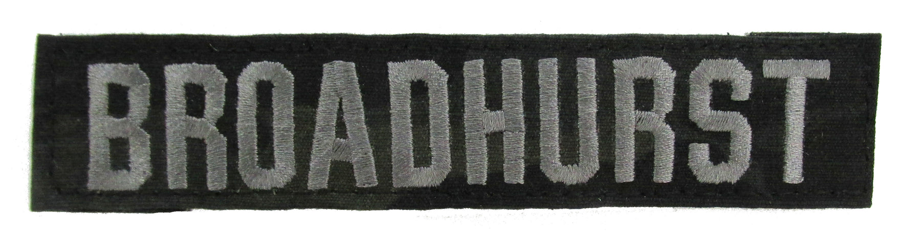Multicam Black Name Tape with Hook Fastener - Fabric Material