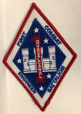 Guadalcanal First Combat Engineer Battalion Patch - SEW ON Style