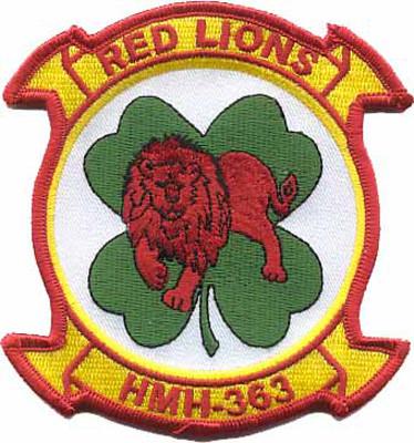 HMH-363 Red Lions USMC Patch - Officially Licensed