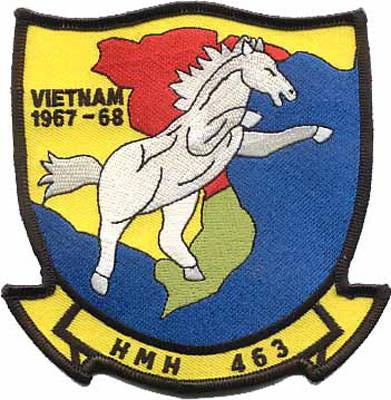 HMH-463 Pegasus Vietnam USMC Patch - 1967-68
