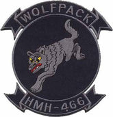 HMH-466 Wolfpack USMC Patch - Officially Licensed