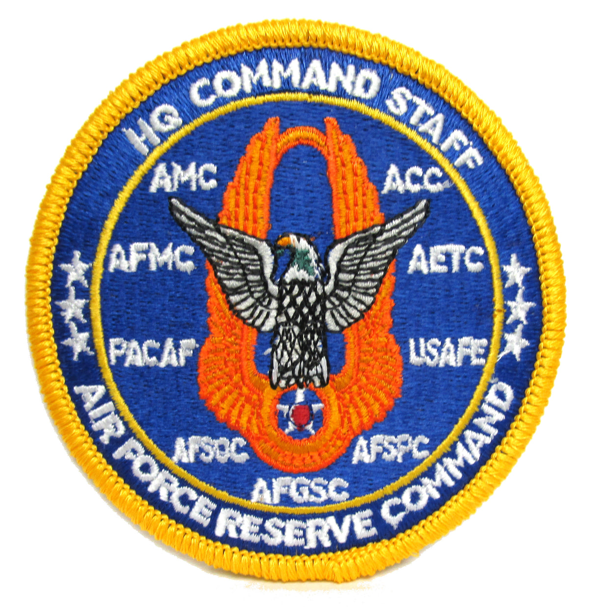 HQ Command Staff - Air Force Reserve Command Patch with Hook Fastener