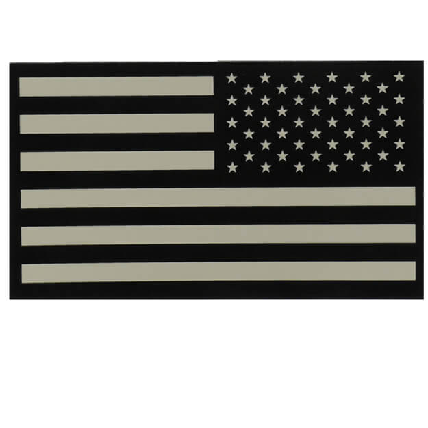 INFRARED REVERSE AMERICAN FLAG Tan-Black - With Hook Fastener