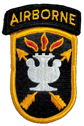 JFK Special Warfare Full Color Dress Patch with Airborne Tab