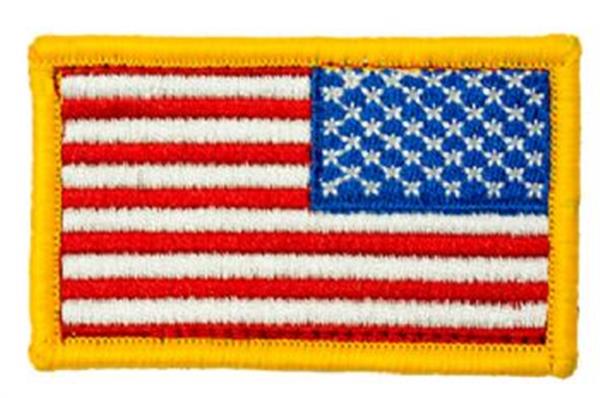 Kids American Flag Patch REVERSE - Full Color
