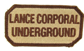 CLEARANCE - LANCE CORPORAL UNDERGROUND Morale Patch
