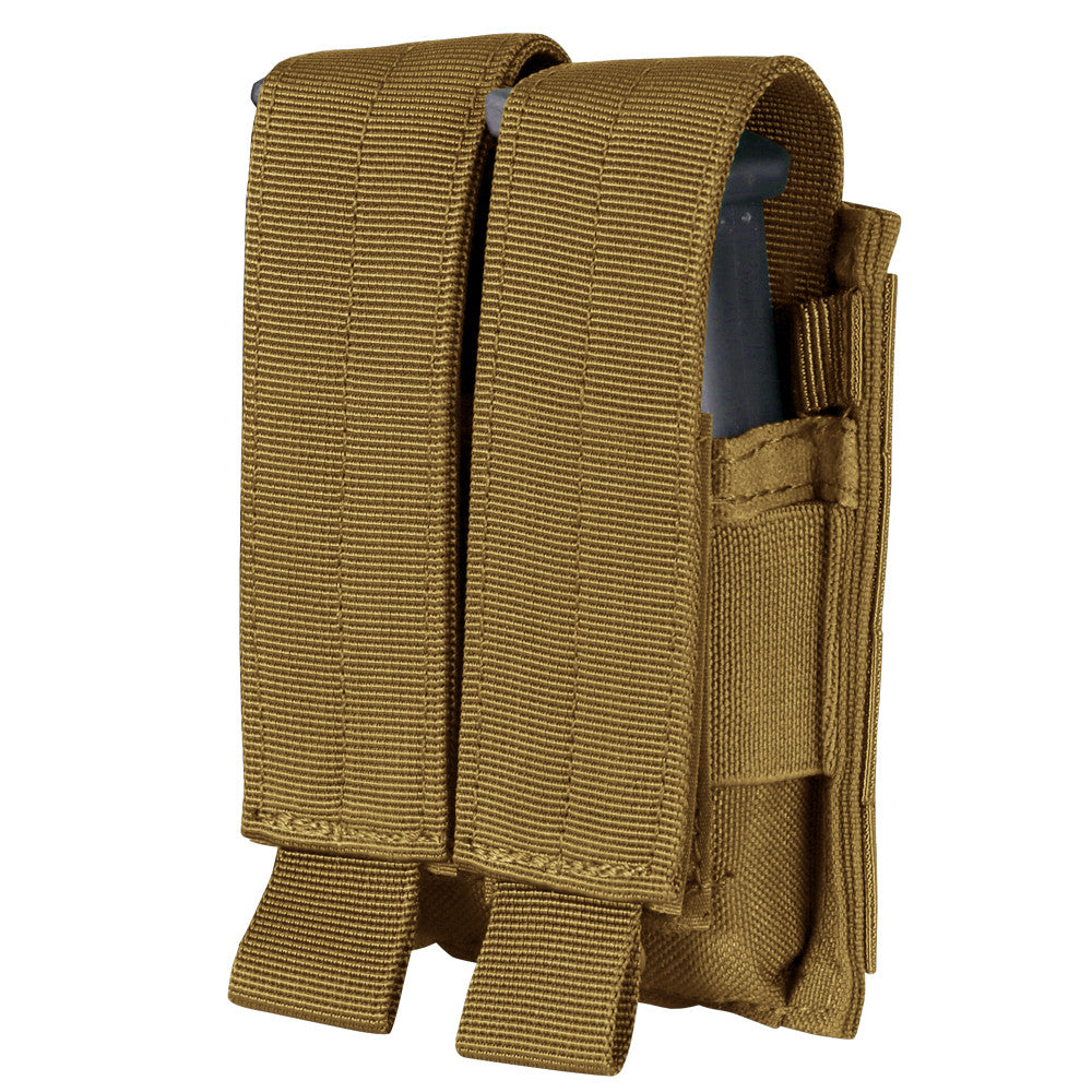 Condor Pistol Mag Pouch Double Coyote Brown