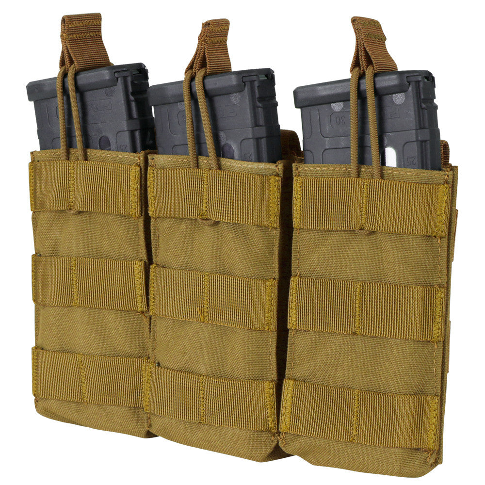 Condor M4 Open-Top Mag Pouch Triple Coyote Brown