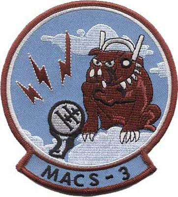 MACS-3 USMC Patch - Marine Air Control Squadron