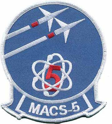 MACS-5 USMC Patch - Marine Air Control Squadron
