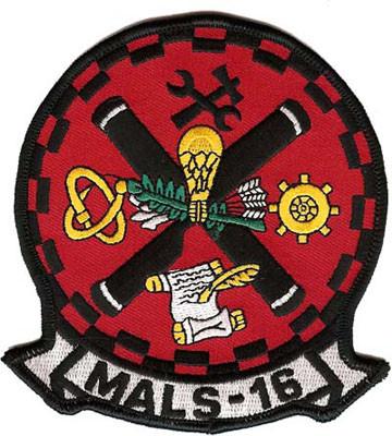 MALS-16 USMC Patch - Marine Aviation Logistics Squadron 16 - CLEARANCE