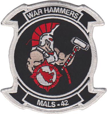 MALS-42 USMC Patch - WAR HAMMERS