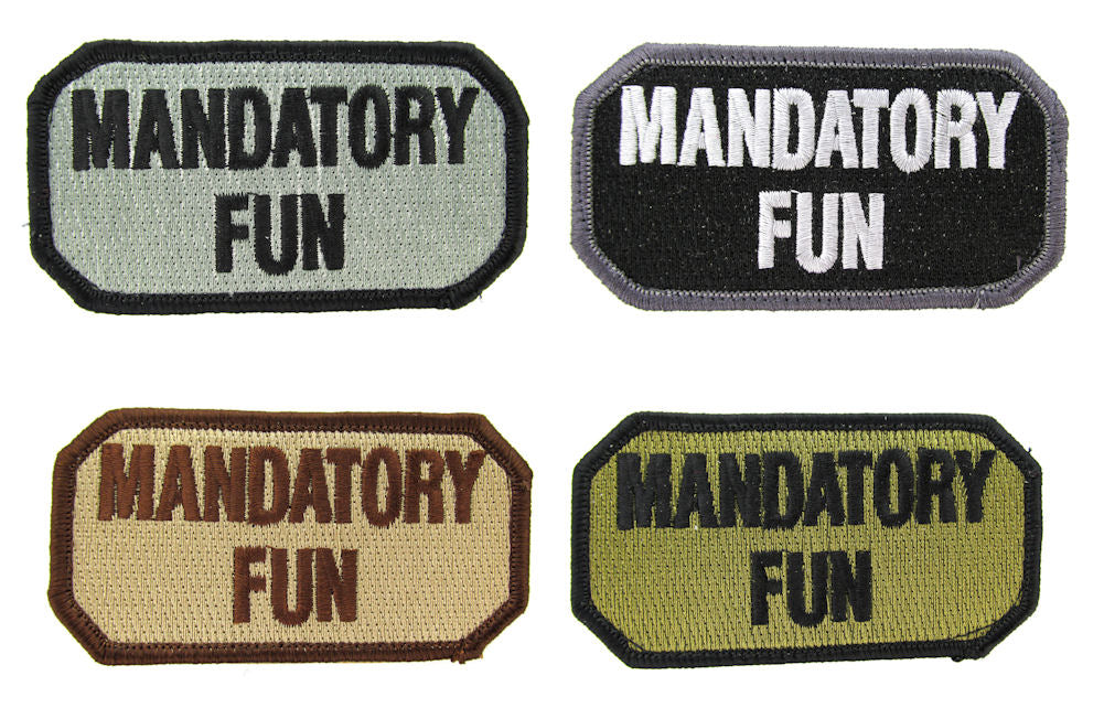 MANDATORY FUN Morale Patch - Various Colors