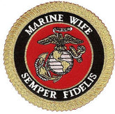 Marine Wife EGA Semper Fidelis USMC Patch