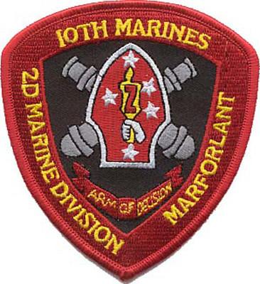 10th Marine Regiment 2nd Marine Division - "Marforlant" - USMC Sew-On Patch