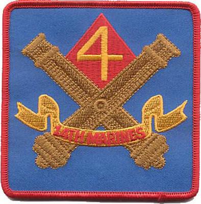 14th Marine Regiment USMC Patch - 4th Battalion - CLEARANCE!