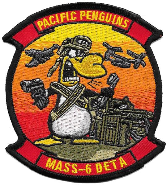 MASS-6 DETA Pacific Penguins USMC Patch - FULL COLOR