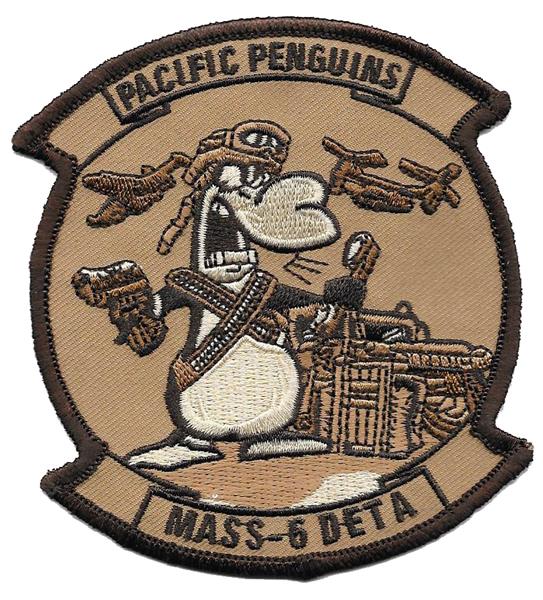 MASS-6 DETA Pacific Penguins USMC Patch - DESERT