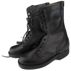 KIDS and Small Adults Military Boots Genuine Surplus - BLACK with WAFFLE SOLE