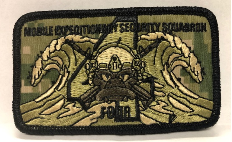 Mobile Expeditionary Security Squardon Patch with HOOK Backing