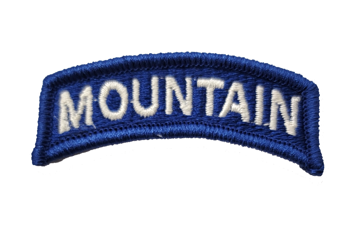 MOUNTAIN Tab - Full Color WHITE on BLUE