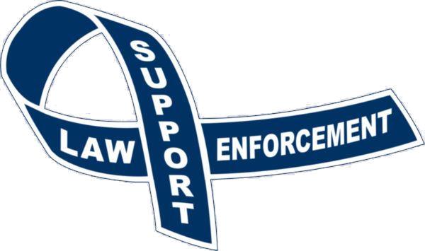 Law Enforcement Support Ribbon Magnet