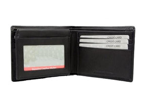 U.S. Air Force Wing Bi-Fold Leather Wallet with RFID Protection