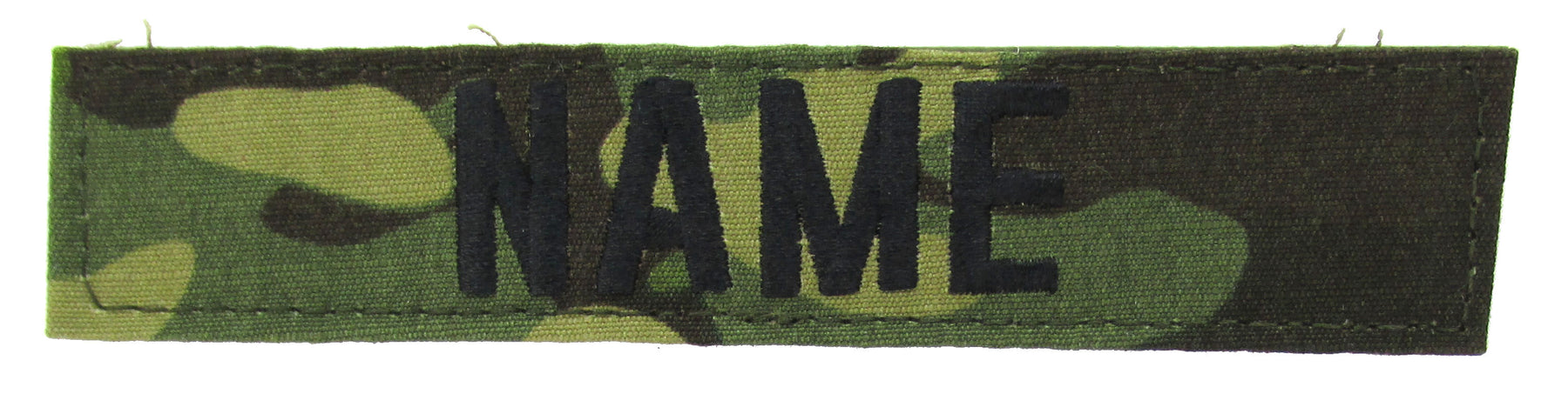 Multicam Tropic Name Tape with Hook Fastener - Fabric Material