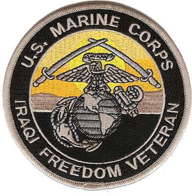 USMC Iraqi Freedom Veteran USMC Patch