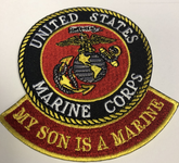 Eagle Emblems PM0029 Patch-USMC Logo,My Son 3 inch