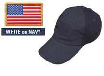 MESH Tactical Cap Package with U.S. Flag Patch and Personalized Name Tape - Various Colors