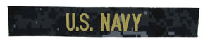 U.S. Navy Blue Camo NWU I Name Tapes