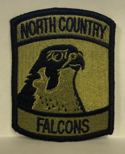 North Country Falcolns Patch with HOOK Backing