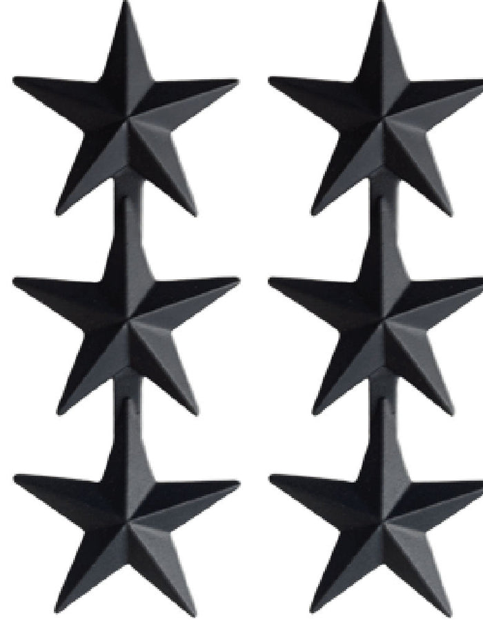 U.S. Army Black Metal Pin On Rank - Made in U.S.A.