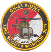 OH-58 Kiowa Commemorative USMC Patch - 1969 Scout Warrior 2017