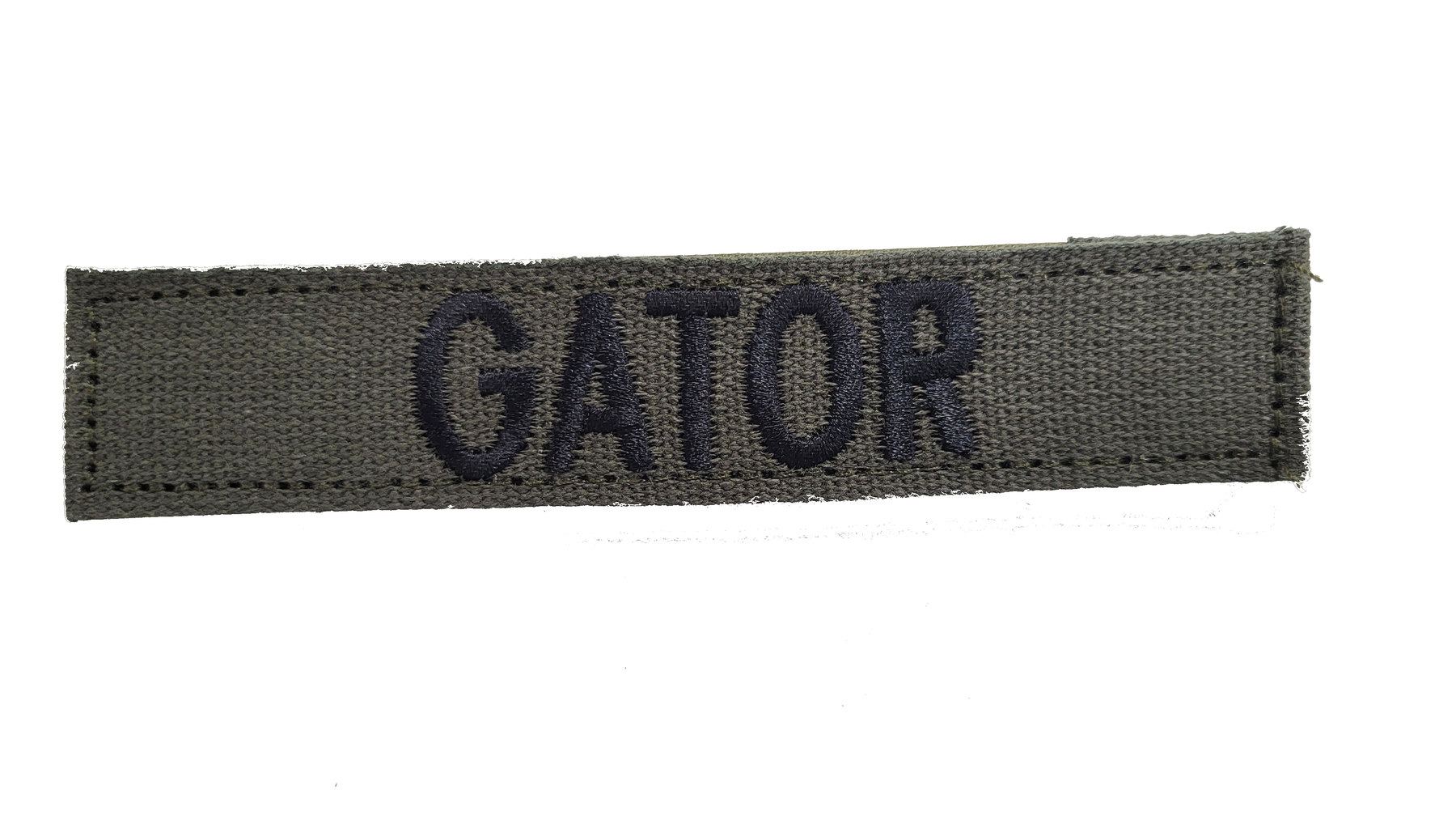 Cotton Webbing Olive Drab Name Tape with Hook Fastener