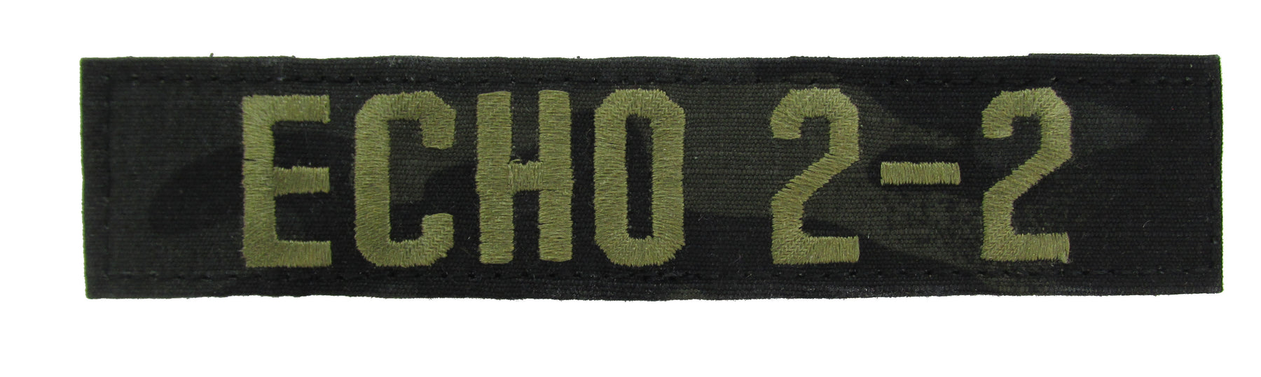 Embroidery Custom Name Tape Patch, Hook and Loop Multicam, Greece
