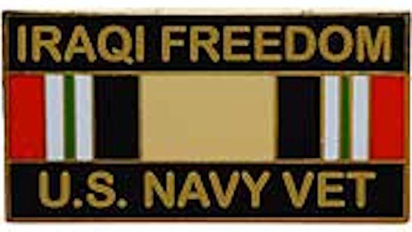 Iraqi Freedom U.S. Navy Veteran Pin